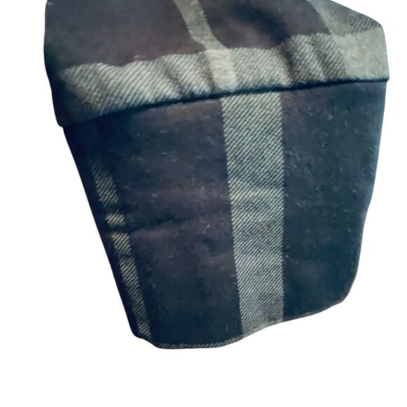 Self Esteem Jacket Double Breast Trench Coat Black-Gray Check Juniors Large Y2K - Picture 6 of 14